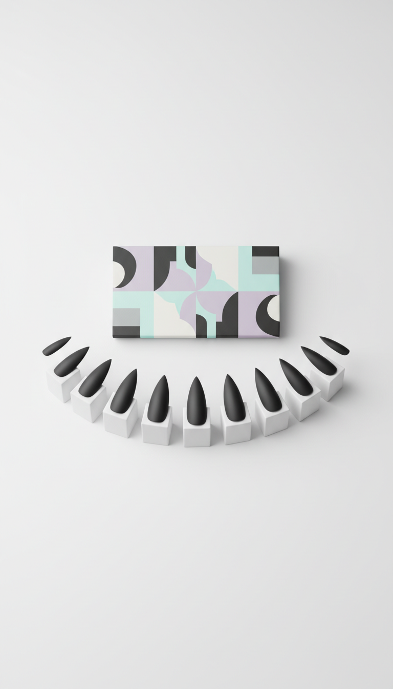 Matte Onyx Stiletto Press-Ons